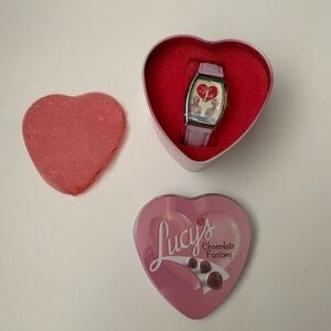 I Love Lucy Avon Chocolate Factory Pink Wrist Watch new in box